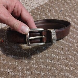 Woolrich western leather belt VINTAGE